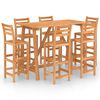 vidaXL Ensemble de bar d'ext&eacute;rieur 7 pcs Bois d'acacia massif