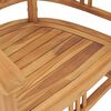 vidaXL Ensemble &agrave; manger de jardin 5 pcs bois de teck solide