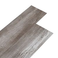 vidaXL Planches de plancher PVC Non auto-adhésif Marron de bois mat