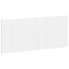 vidaXL T&ecirc;te de lit murale ALKMAAR Blanc Bois d'ing&eacute;nierie