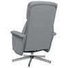 vidaXL Fauteuil inclinable avec repose-pieds gris clair tissu