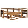vidaXL Ensemble de canap&eacute;s d'ext&eacute;rieur 5 pcs Naturel