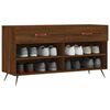vidaXL Banc &agrave; chaussures ch&ecirc;ne marron 102x35x55 cm bois d'ing&eacute;nierie
