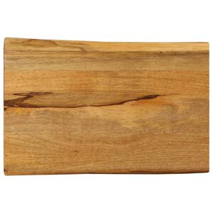 vidaXL Dessus de table 50x40x2,5 cm bord vivant bois massif manguier