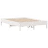 vidaXL Cadre de lit sans matelas blanc 140x200 cm bois de pin massif