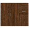 vidaXL Buffet Ch&ecirc;ne marron 91x29,5x75 cm Bois d'ing&eacute;nierie