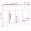 vidaXL Buffet Ch&ecirc;ne artisanal 100 x 35 x 80 cm Bois d'ing&eacute;nierie