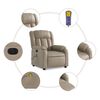 vidaXL Fauteuil de massage inclinable &eacute;lectrique cappuccino similicuir