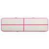 vidaXL Tapis gonflable de gymnastique avec pompe 700x100x20cm PVC Rose