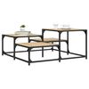 vidaXL Table basse chêne sonoma 87,5x87,5x40 cm bois d'ingénierie