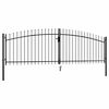 vidaXL Portail double Woerden avec pointe en forme de lance 400 x 149,5 cm