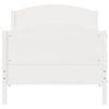 vidaXL Cadre de lit sans matelas blanc 90x190 cm bois de pin massif