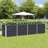 vidaXL Jardini&egrave;re Anthracite 240 x 80 x 75 cm Acier