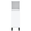 vidaXL Ensemble de meubles salle de bain 3 pcs blanc bois d'ingénierie