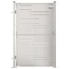 vidaXL Portail de jardin 100 x 145 cm en acier inoxydable