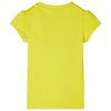 T-shirt enfant à manches courtes jaune vif 116