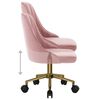 vidaXL Chaises pivotantes &agrave; manger lot de 6 rose velours