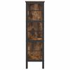 vidaXL &Eacute;tag&egrave;re Ch&ecirc;ne fum&eacute; 82 x 32 x 112 cm Bois d'ing&eacute;nierie