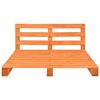 vidaXL Cadre de lit de palette Marron Bois de pin massif 200x200 cm