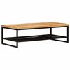 vidaXL Table basse Marron et Noir Bois de mangue massif