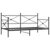 vidaXL Lit de repos sans matelas noir 107x203 cm acier