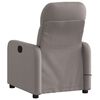 vidaXL Fauteuil de massage inclinable Taupe Tissu
