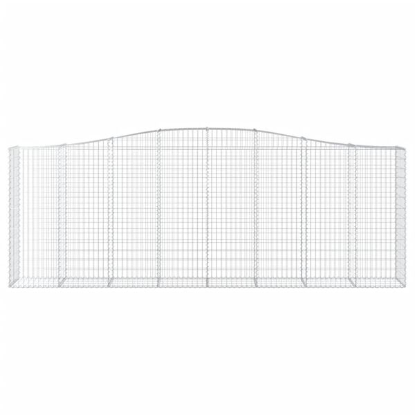 vidaXL Paniers &agrave; gabions arqu&eacute;s 9 pcs 400x50x140/160 cm Fer galvanis&eacute;