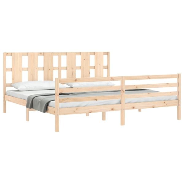 vidaXL Cadre de lit sans matelas bois massif