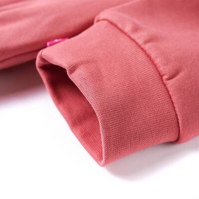 Sweat-shirt à capuche pour enfants rose ancien 92