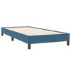 vidaXL Sommier &agrave; lattes de lit et matelas bleu fonc&eacute; 80x220 cm velours