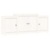vidaXL Buffet Blanc 164x37x68 cm Bois massif de pin