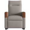 vidaXL Fauteuil inclinable de massage Taupe Tissu