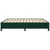 vidaXL Cadre de lit sans matelas vert fonc&eacute; 160x200 cm velours