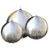 vidaXL 3 pcs Sph&egrave;res de fontaine de jardin avec LED Acier inoxydable