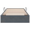 vidaXL Lit de Rangement avec stockage Gris fonc&eacute; 90 x 190 cm Velours