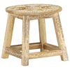 vidaXL Tabouret peint &agrave; la main 38x38x35 cm Bois de manguier solide
