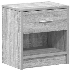 vidaXL Table de chevet avec tiroir Gris Sonoma 39x28x41 cm
