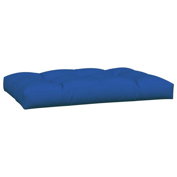 vidaXL Coussins de palette lot de 2 bleu royal tissu
