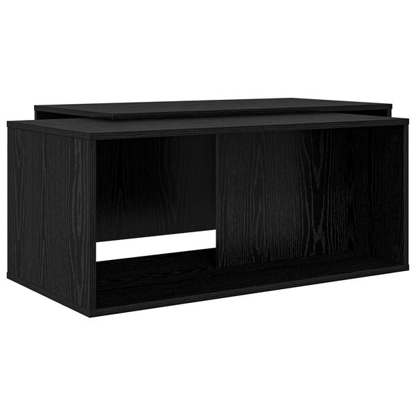 vidaXL Ensemble de tables basses 2 pcs Ch&ecirc;ne noir Bois d'ing&eacute;nierie