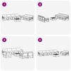 vidaXL Ensemble de canap&eacute;s d'ext&eacute;rieur 8 pcs Gris Naturel et Clair