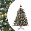 vidaXL Sapin de Noël artificiel avec 150 LED Vert 85 x 85 x 120 cm