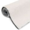 vidaXL Tapis 140x200 cm Fausse fourrure de lapin Cr&egrave;me