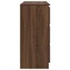 vidaXL Buffet ch&ecirc;ne marron 100x35x76 cm bois d'ing&eacute;nierie