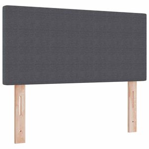 vidaXL T&ecirc;te de lit avec t&ecirc;te de lit Gris fonc&eacute; 80 cm Cuir synth&eacute;tique