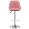 vidaXL Tabourets de bar lot de 2 rose velours