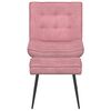 vidaXL Chaise de relaxation avec tabouret Rose Velours