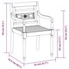 vidaXL Ensemble &agrave; manger de jardin 5 pcs Bois de teck massif