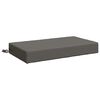 vidaXL Coussin de dos SOEST 100 % polyester Gris 70 x 40 x 10 cm