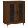 vidaXL Buffet haut Ch&ecirc;ne marron 69,5x34x180 cm Bois d'ing&eacute;nierie