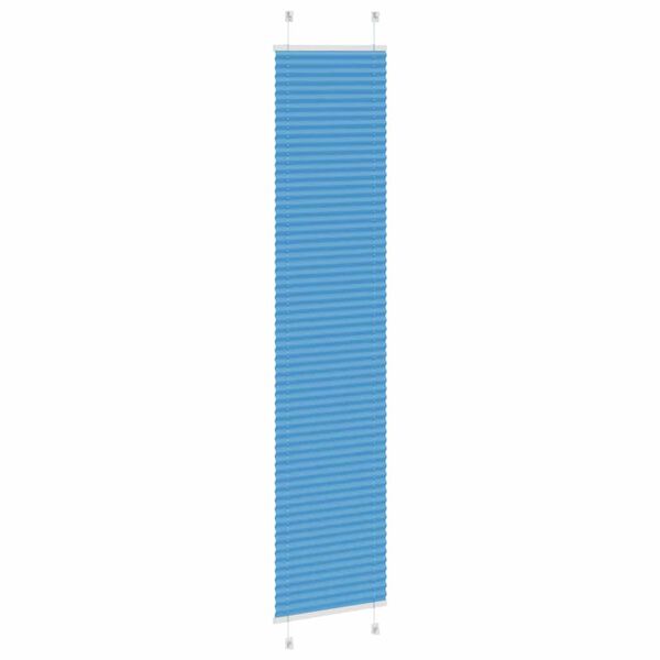 vidaXL Store pliss&eacute; bleu 40x200 cm largeur du tissu 39,4 cm polyester
